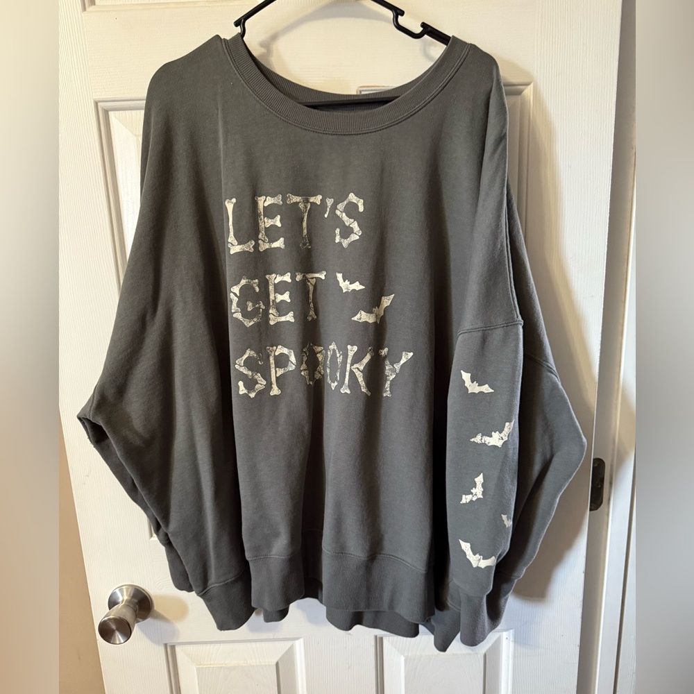 Maurices Gray 'Let's Get Spooky' Sweater